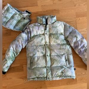 Aritzia Super World™ The Super Puff™ Tie-dye, goose-down puffer jacket